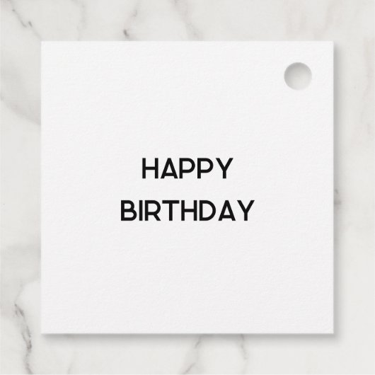 マーリーカラフルド紙アートギフトラベル フェイバータグ (裏面)