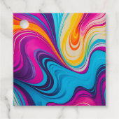 マーリーカラフルド紙アートギフトラベル フェイバータグ (正面)