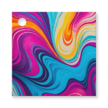 マーリーカラフルド紙アートギフトラベル