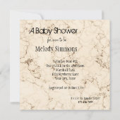 マーリークリームベビーシャワー 招待状 (裏面)