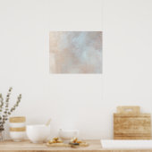 マーリークリーム背景しっくいテクスチャ大理石 ポスター (キッチン)