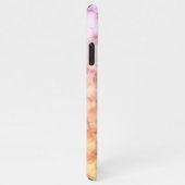 マーリーグラデーションドパープルピンクのグラデーション名前をカスタムする iPhoneケース (右側)