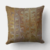 マーリーゴールデンウェットシダーアートパターンピロー クッション (裏面)