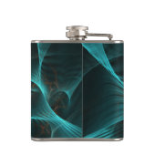 マーリーシルクフラクタルティール（緑がかった色）ID717 フラスク (裏面)