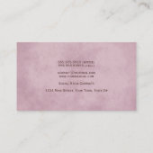 マーリーダスティバラ&シルバーエレガントプロフェッショナル 名刺 (裏面)