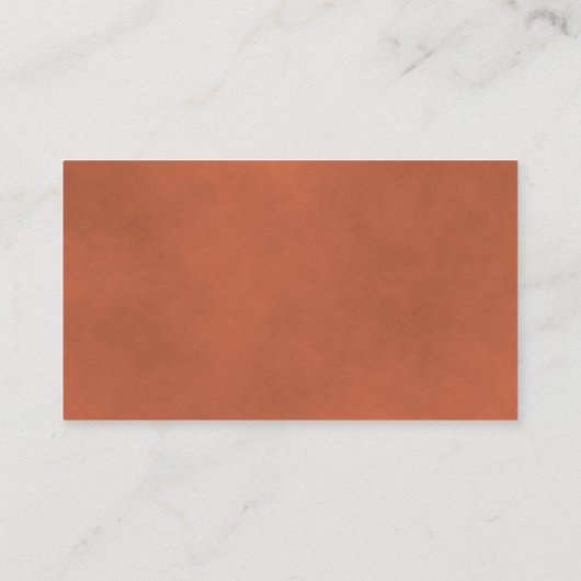 マーリーテラコッタシンプルプロフェッショナル写真 名刺 (裏面)