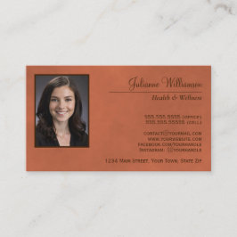 マーリーテラコッタシンプルプロフェッショナル写真 名刺