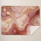 マーリーテラコッタ&金ゴールドシェルパブランケット シェルパブランケット (正面(横))