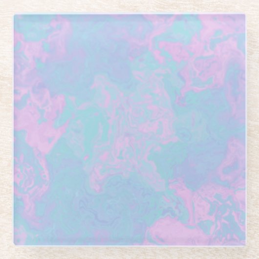 マーリーパステル ガラスコースター (正面)