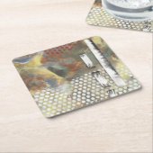 マーリーピクセルII スクエアペーパーコースター (アングル)