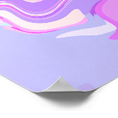 マーリーピンクパープルターコイズ ポスター (角)