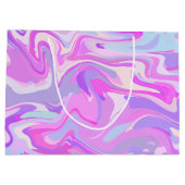 マーリーピンクパープルターコイズ ラージペーパーバッグ (裏面)