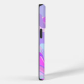 マーリーピンクパープルターコイズ Case-Mate iPhoneケース (裏面 / 右)