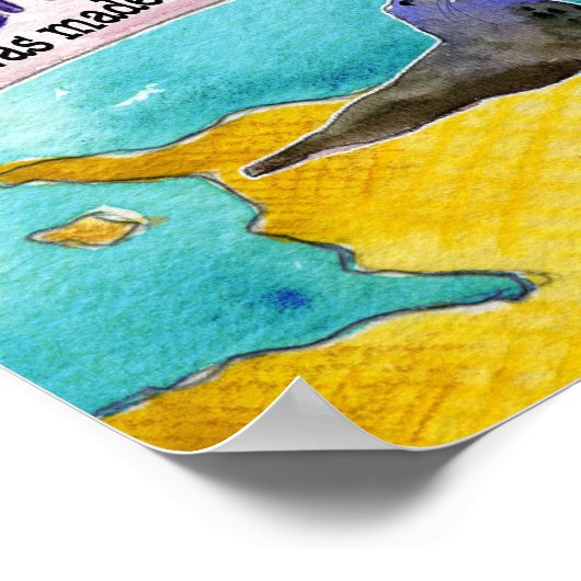 マーリー・ウンガロの「この世界…」子供地図 ポスター (角)