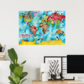 マーリー・ウンガロの「この世界…」子供地図 ポスター (ホームオフィス)