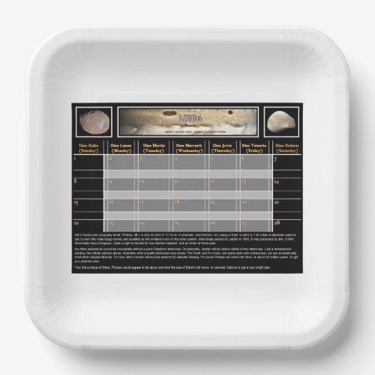 マールズ・ムーンズ ペーパープレート (正面)