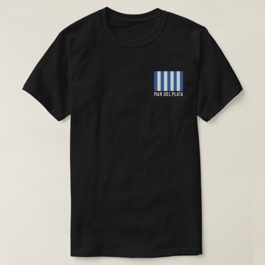 マールデルプラタ（国旗）、アルゼンチン Tシャツ (デザイン正面)