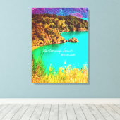 マールボローサウンドニュージーランド旅行 キャンバスプリント (インサイチュ (ウッドフロア))