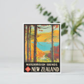 マールボローニュージーランドヴィンテージ旅行 ポストカード (スタンド正面)