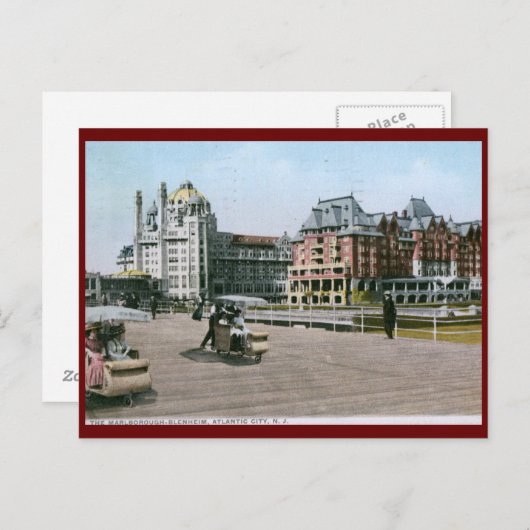 マールボロー ブレナム、ニュージャージー州アトランティックシティ ポストカード (正面/裏面)