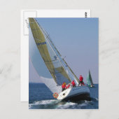 マール·メナーでのヨット·レース ポストカード (正面/裏面)