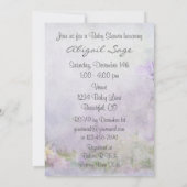 マーレかわいらしとフォーアルシルエットベビーシャワー招待状 招待状 (裏面)