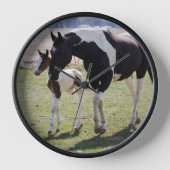 マーレアンドフィリー歩く 壁時計 (正面)