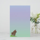 マーレアンドフォールホースパステル文房具紙 便箋 (スタンド正面)