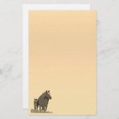 マーレアンドフォールホースパステル文房具紙 便箋 (正面/裏面)