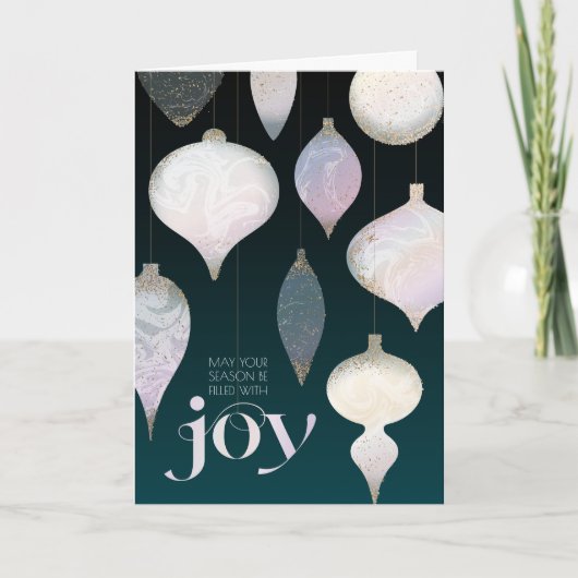 マーレエレガントドオーナメントジョイグリーティングカード カード (正面)
