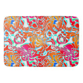マーレカラフルド抽象芸術 バスマット (正面)