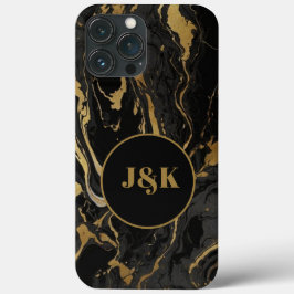 マーレモダンドイニシャルモノグラムの iPhone 13 PRO MAXケース