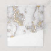 マーレモダンド・グレイと金ゴールドの結婚座席表 プレイスカード (外部開封)