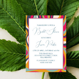 マーレモダンークラシックドブライダルシャワー 招待状