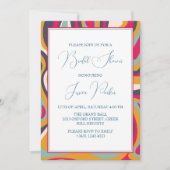 マーレモダンークラシックドブライダルシャワー 招待状 (正面)