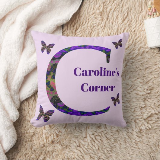 マーレ鮮やかド蝶の手紙Cモノグラム クッション (ブランケット)