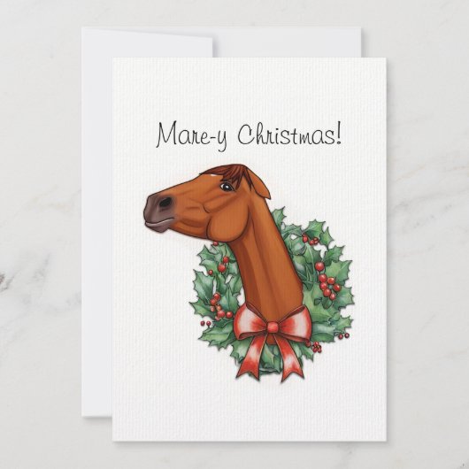 マーレ・イ・クリスマスフラットカード サンキューカード (正面)