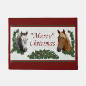 マーレ・イ・クリスマス・馬好き ドアマット (正面)