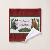 マーレ・イ・クリスマス・馬好き バスタオルセット (ウォッシュタオル)