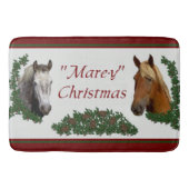 マーレ・イ・クリスマス・馬好き バスマット (正面)