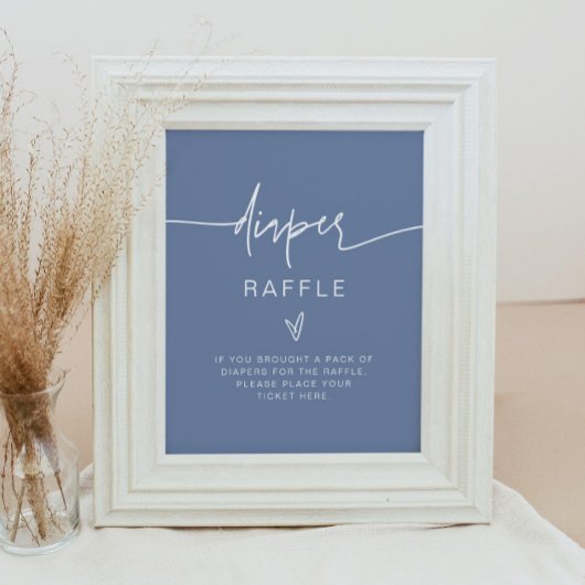 マーロボヘミアンダスティブルーオムツラッフルゲームサイン ポスター