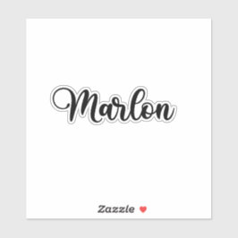 マーロン名 – 手書き書道 シール