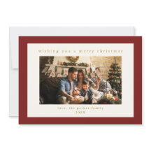 マーンエレガントカスタムフォトクリスマスホリデーカード