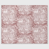 マーンエレガントクリスマスの森の動物トナカイ ラッピングペーパー (フラット)