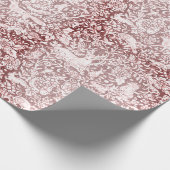 マーンエレガントクリスマスの森の動物トナカイ ラッピングペーパー (角)