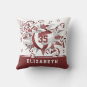 マーンガーリーグレーバレーボールのスターアスリート名 クッション (裏面)