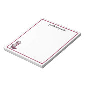 マーンパーソナライズされたハートブパターン(の模様が)あるート ノートパッド (回転)