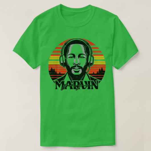 マーヴィンガイエヴィンテージアイコニックデザイン Tシャツ (デザイン正面)