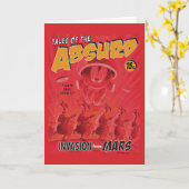 マーヴィンザマルティアン™レトロ侵入火星漫画 カード (黄色い花)