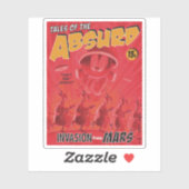 マーヴィンザマルティアン™レトロ侵入火星漫画 シール (シート)